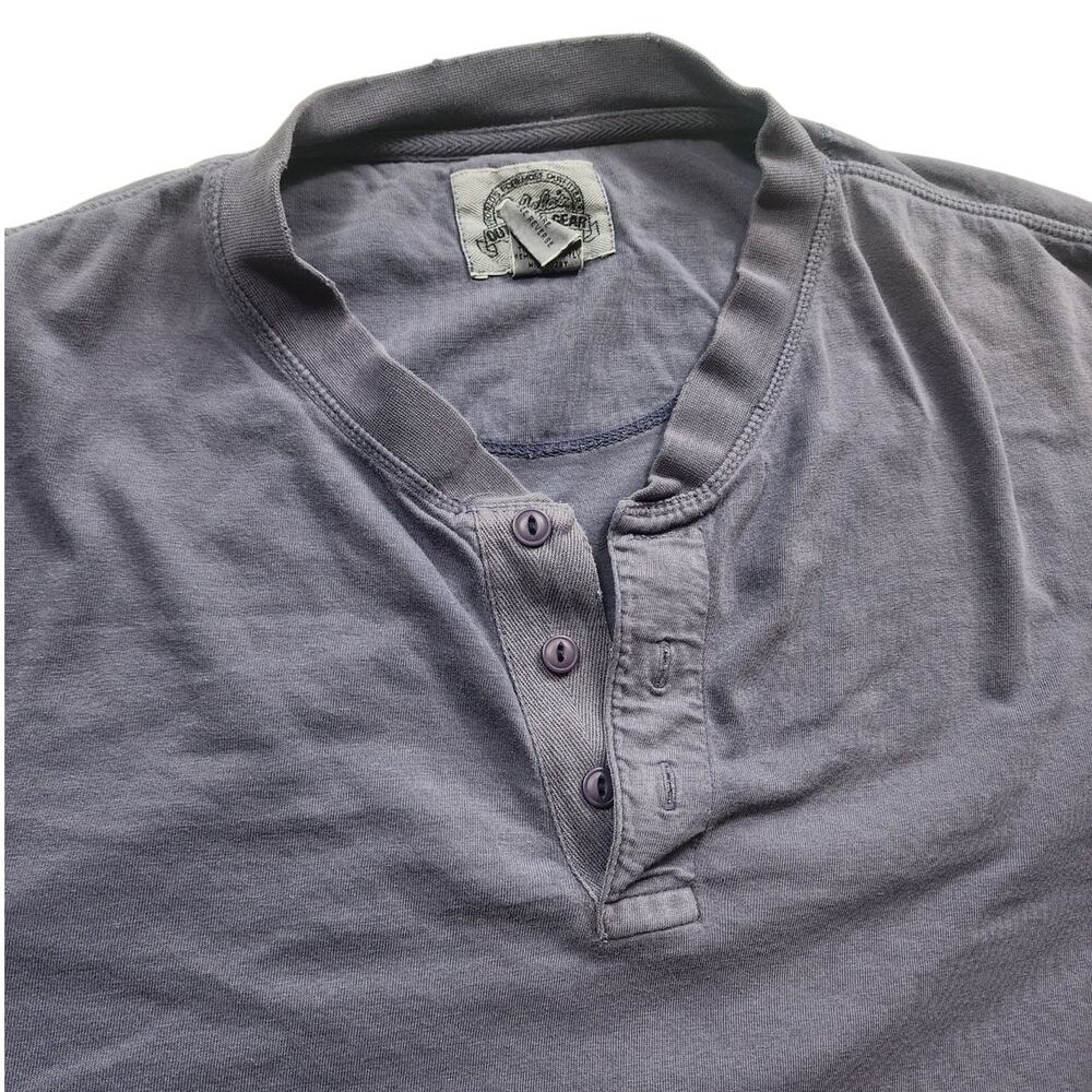 Cabelas Henley Shirt Outdoor Men 3XL Long Sleeve Top Hunting Fishing Hiking Work